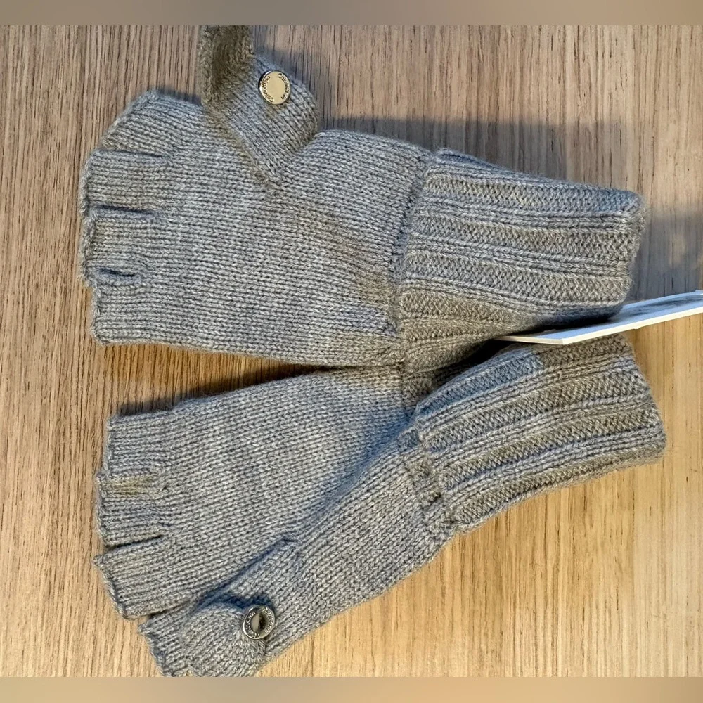 Calvin Klein Supersoft Flip-top Knit Gloves Women's fingers ribbed